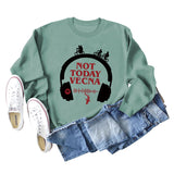 Not Today Vecna Loose Women's Sweater Long Sleeved Shirt