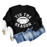 SPOT TIS THE SEASON RUGBY LETTRE IMPRIMÉ SWEAT-SHIRT MANCHES LONGUES FEMME