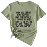 Women's Casual Top When Y'All See ME Letter-printed Short-sleeved Casual T-shirT-Shirt