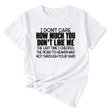 I Don't Care How Much Monogram-print Short-sleeved T-shirt