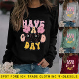 HAVE A GOOD DAY Women's Long Sleeve Letter Sweater