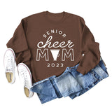 SENIOR CHEER MOM 2023 Brief Rundhals Mode Herbst Winter Langarm Pullover