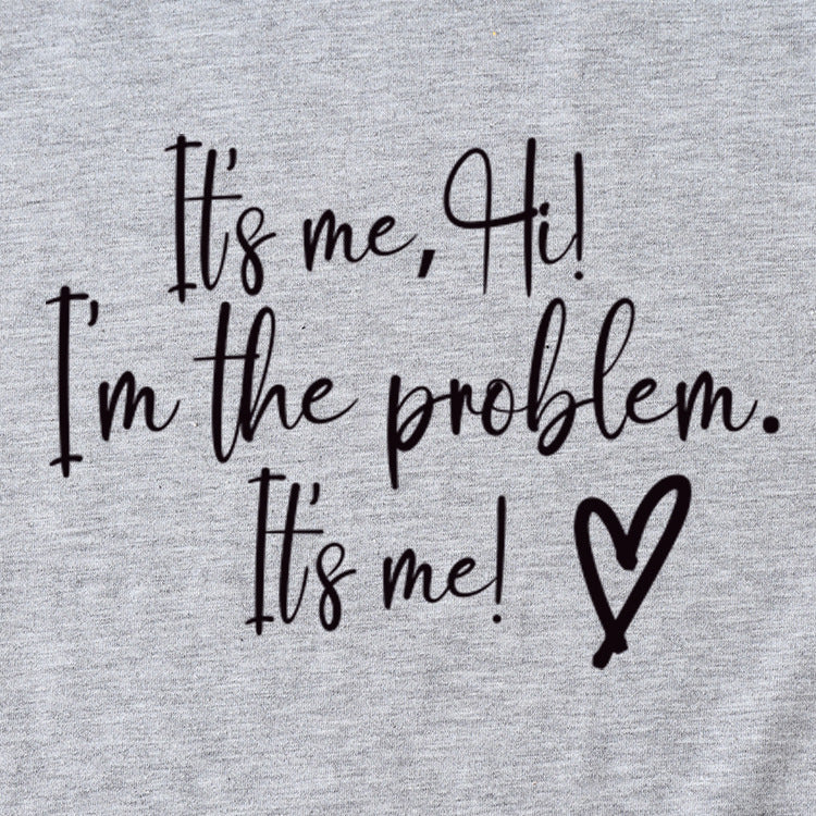 La lettre, c'est moi. Salut, je suis la chemise à manches courtes Problème.