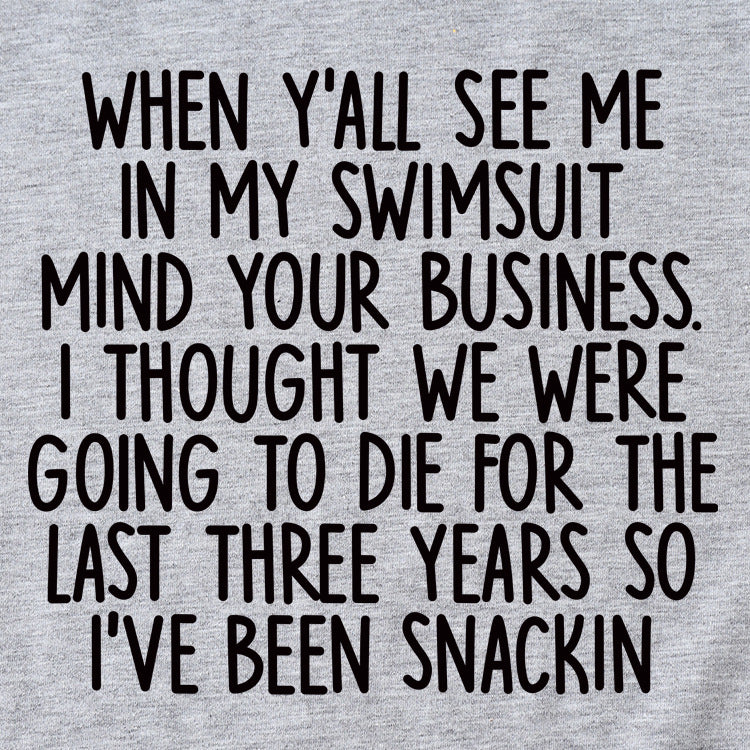 Haut décontracté pour femmes, t-shirt décontracté à manches courtes avec lettres imprimées When Y'All See ME