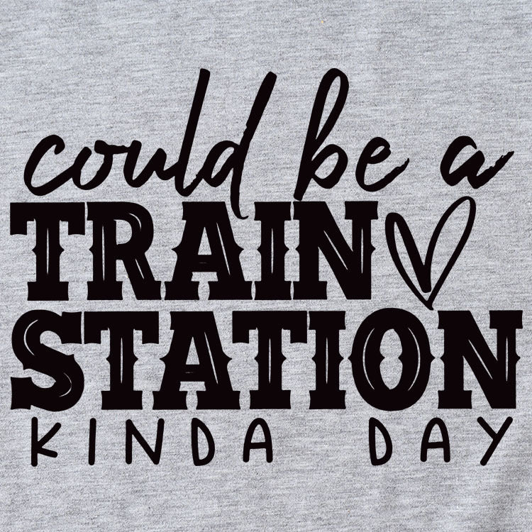 Summer Court Be a Train T-shirt à manches courtes et col rond pour femme