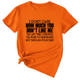 I Don't Care How Much Monogram-print Short-sleeved T-shirt