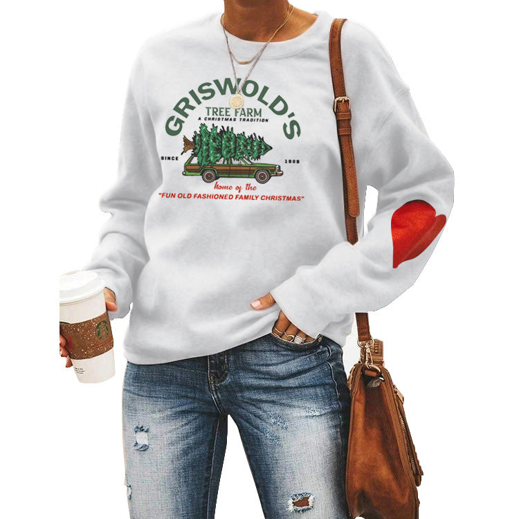 GRISWOLD'S Haut sweat-shirt Love avec bras imprimé lettre