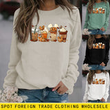 Fashion Printed Round Neck Bottomed Long Sleeved Women's Sweater In Autumn and Winter