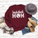 Basketball Mom Basketball Druck Persönlichkeit Mode Rundhals Pullover Bottoming Mantel Damenkleid