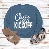 Classy Until Printed Loose Tops Long Sleeve Loose Sweatshirt