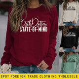 Pullover Round Neck Top T-shirt Beth Dutton State Sweatshirt