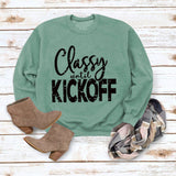 Classy Until Printed Loose Tops Long Sleeve Loose Sweatshirt