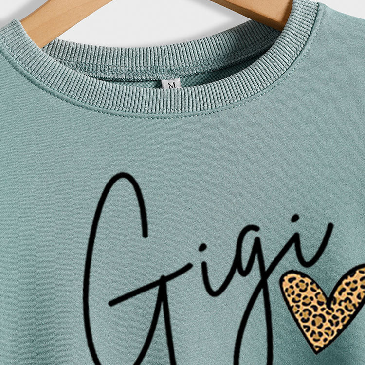 Col rond mode lettres femmes pull lettres lâches imprimé à manches longues