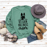 BELGIAN MALINOIS Mom Printed Loose Long Sleeve