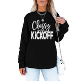 Classy Until Printed Loose Tops Long Sleeve Loose Sweatshirt