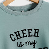 CHEER Is My FAVORITE Letters Large Size Loose Long-sleeved Round Neck Sweater Female