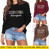 Occupational Therapist Loose Letter Long Sleeve Women's Sweater