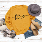 Love Baseball-Pullover mit Buchstabendruck, modischer Herbst- und Winterpullover mit langen Ärmeln und Rundhalsausschnitt (Damen)