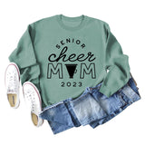 SENIOR CHEER MOM 2023 Brief Rundhals Mode Herbst Winter Langarm Pullover