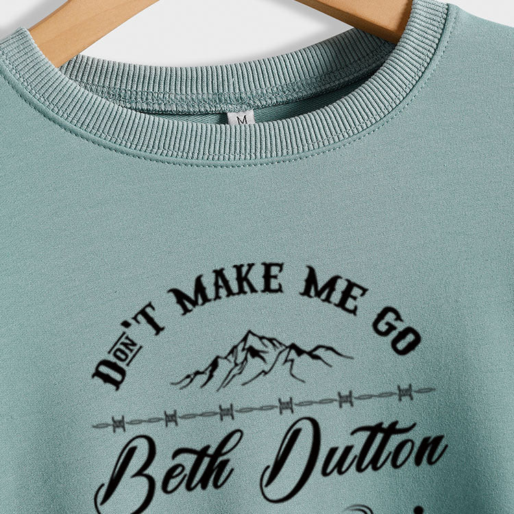 Don't Make Me – pull ample à manches longues et col rond pour femme, grande taille