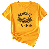 SCHRUTE BED BREAKFAST FARMS Casual Short Sleeve T-Shirt