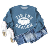 SPOT TIS THE SEASON RUGBY LETTRE IMPRIMÉ SWEAT-SHIRT MANCHES LONGUES FEMME