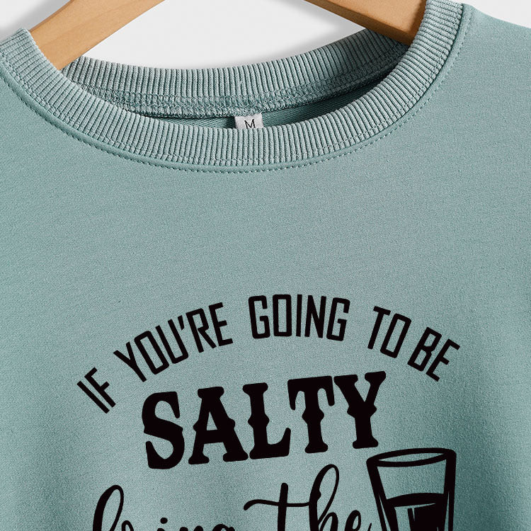 Si vous allez à l'automne et à l'hiver, pull à manches longues et col rond, grande taille