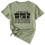 I Don't Care How Much Monogram-print Short-sleeved T-shirt