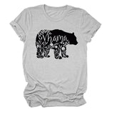 Women's Tops Mama Bear Women's Casual Letter Short Sleeve T-Shirt