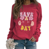 HAVE A GOOD DAY Women's Long Sleeve Letter Sweater