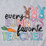 Every Bunny's Bunny's Bunny Print Casual Short-sleeved T-shirt for Women