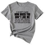 I Don't Care How Much Monogram-print Short-sleeved T-shirt