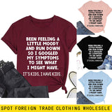 BEEN FEELING A LIttLE LEttER FASHION WOMEN'S CREW NECK SHORt SLEEVE T-Shirt