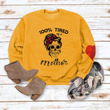 TIRED Fashion Loose Round Neck Autumn and Winter Bottoming Long Sleeve Love Sweater Girl