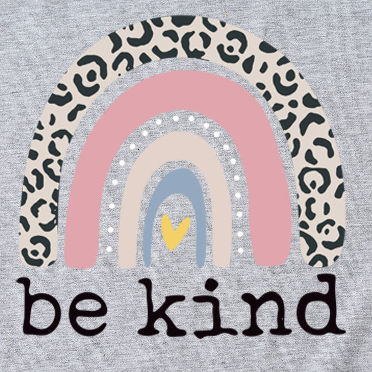 Be kind Funny Graphic Print T-Shirt d'été décontracté à manches courtes pour femmes