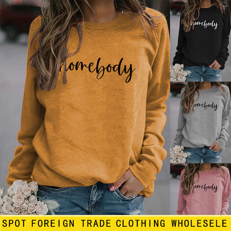 Pull à manches longues et col rond pour femme, ample, grande taille, mode automne et hiver