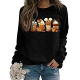 Fashion Printed Round Neck Bottomed Long Sleeved Women's Sweater In Autumn and Winter