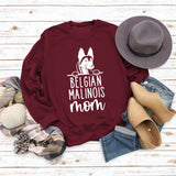 BELGIAN MALINOIS Mom Printed Loose Long Sleeve