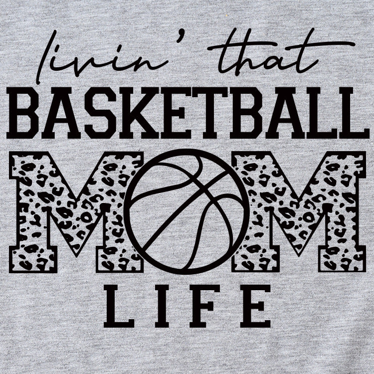 Livin That Basketball, Crewneck, Plus-size Women's T-shirt, Short-sleeved Shirt
