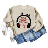 Not Today Vecna Loose Women's Sweater Long Sleeved Shirt