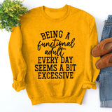 Being A Functional Round Neck Tops Long Sleeve Loose Sweatshirt