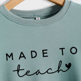 MADE TO Teach Letters Autumn and Winter Long Sleeve Large Women's Sweater