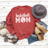 Basketball Mom Basketball Druck Persönlichkeit Mode Rundhals Pullover Bottoming Mantel Damenkleid