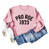 Cross Border PRO ROE 1973 Fashion Women's Large Long Sleeve Round Neck Sweater Women