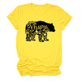 Women's Tops Mama Bear Women's Casual Letter Short Sleeve T-Shirt