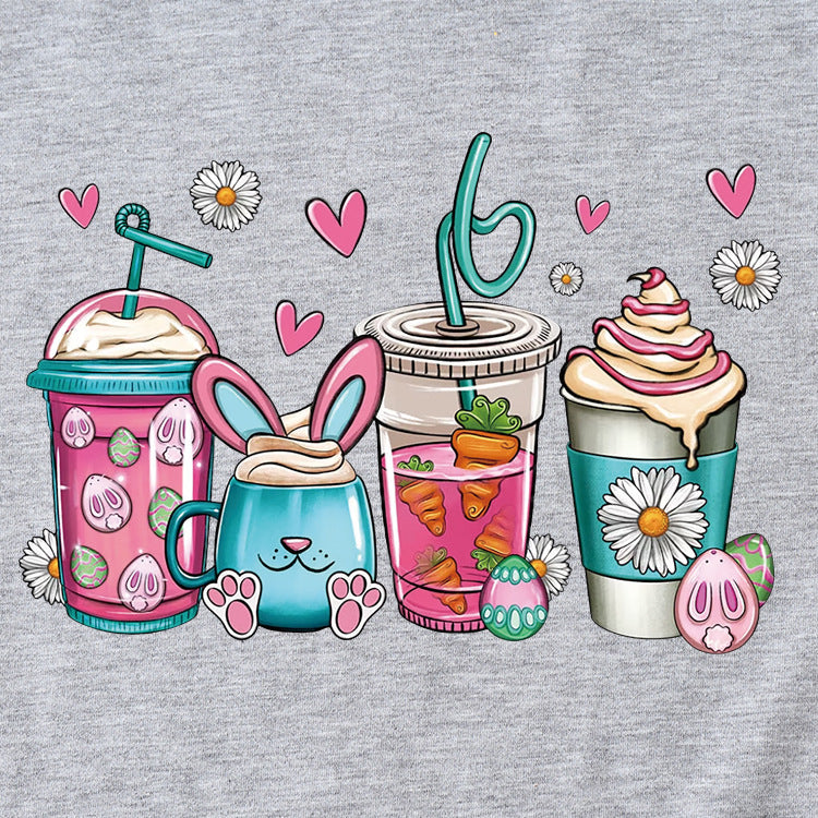 Fashion Women's Top Easter Printed Women's Casual Short-sleeved Shirt