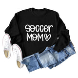 SOCCER MOM Love Letter Rundhals Mode Herbst und Winter Lose Langarm Pullover