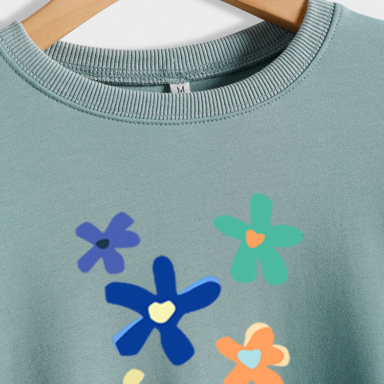 Pull ample à manches longues et col rond pour femme, grande taille