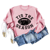 SPOT TIS THE SEASON RUGBY LETTRE IMPRIMÉ SWEAT-SHIRT MANCHES LONGUES FEMME