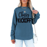 Classy Until Printed Loose Tops Long Sleeve Loose Sweatshirt